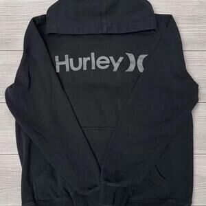 Hurley Black Pullover Hoodie - Size Adult Small